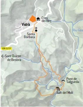 mapa ruta salt del molí